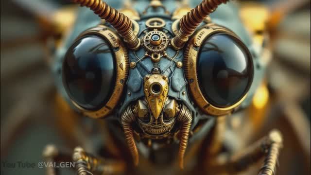 ️SteampunkevolutionofinsectsShortAISci-Fi4K