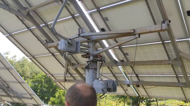on the solar tracker the motor has broken