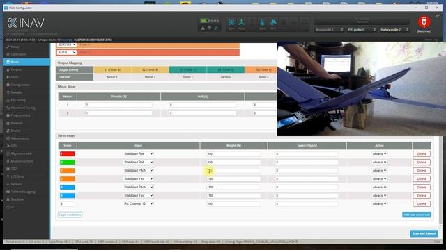 Inav 7 / часть 2 / порты, рули и моторы