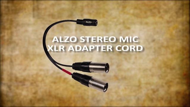 ALZO Stereo Microphone TRS to XLR adapter cord