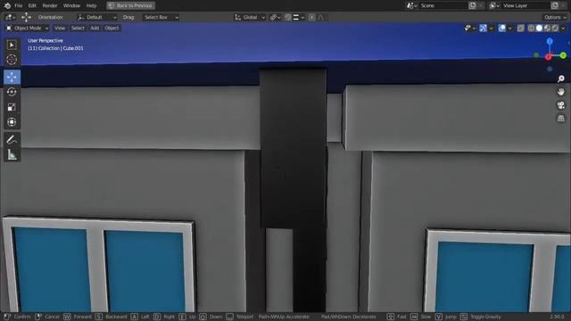 Low Poly Building walk through in Blender 2.9