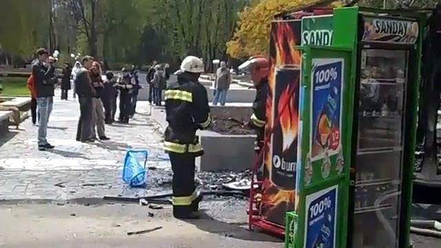 Горів кіоск "Шаурма"
