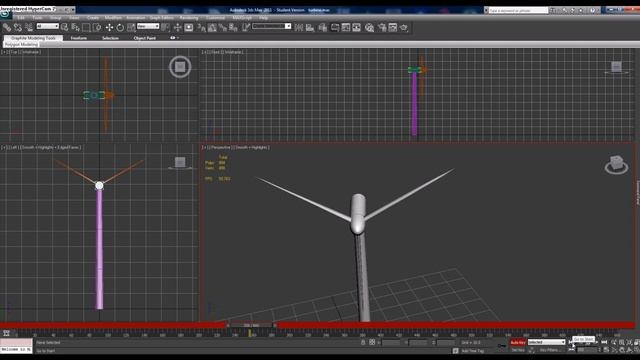 3dtutes - Basic tutorial - Animating a wind turbine (1080p)