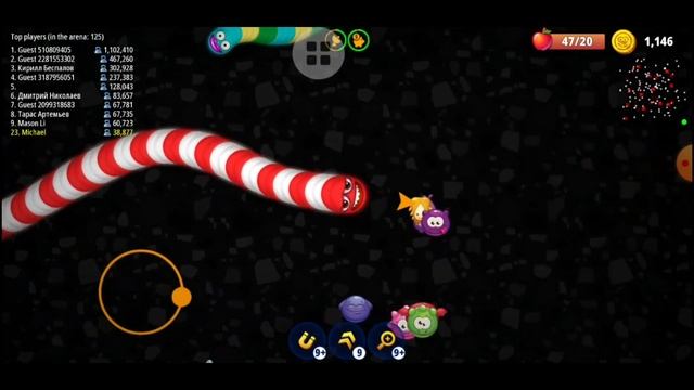 Worm Zone oi 🐉best gameplay#39