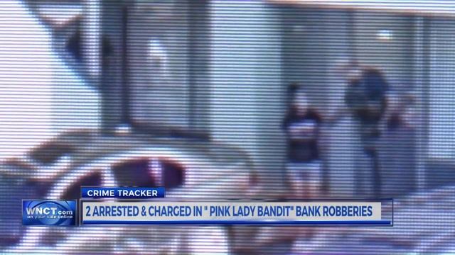 Two suspects charged in “Pink Lady Bandit” bank robberies in Ayden, Hamlet