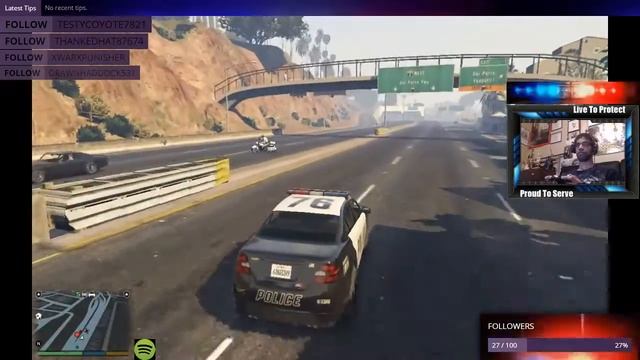 GTAV LSPDFR - Stream Highlight - Pursuit In Progress