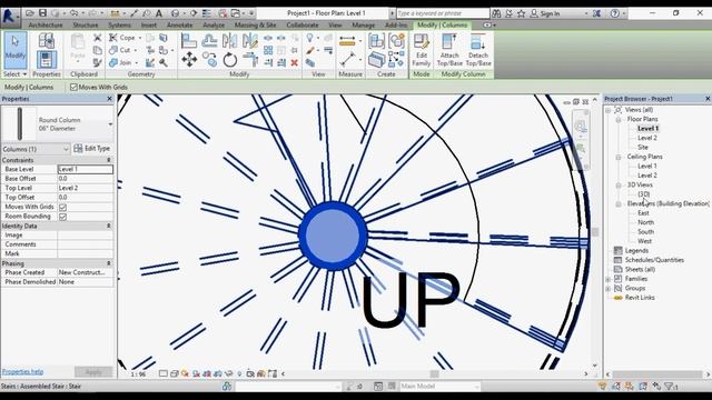 Two type of Spiral Stair designs in Revit | Hindi