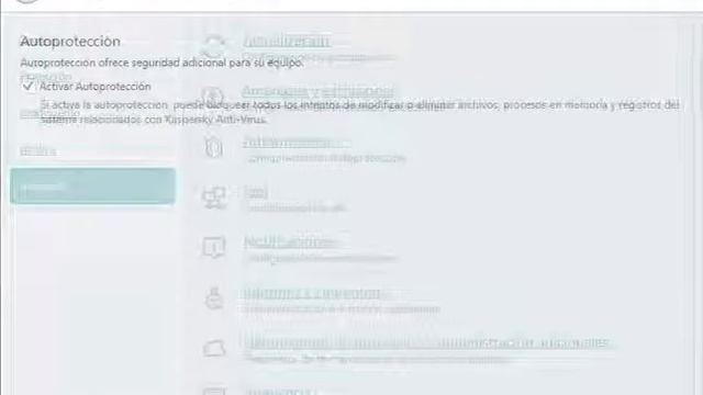 Demostración sobre la configuración de Kaspersky Anti-Virus.