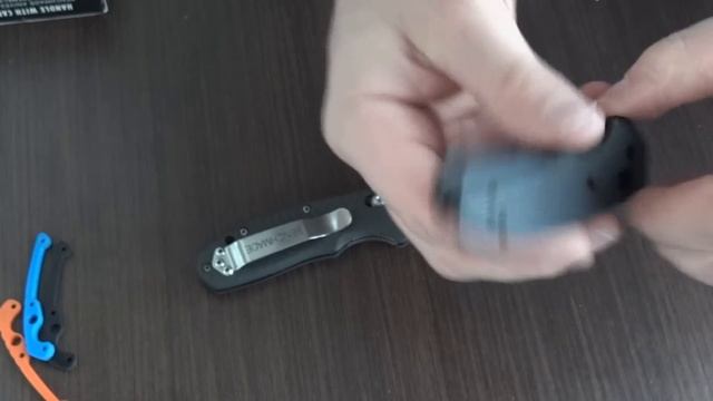 Накладки на Mini Griptilian. Carbon и G10.