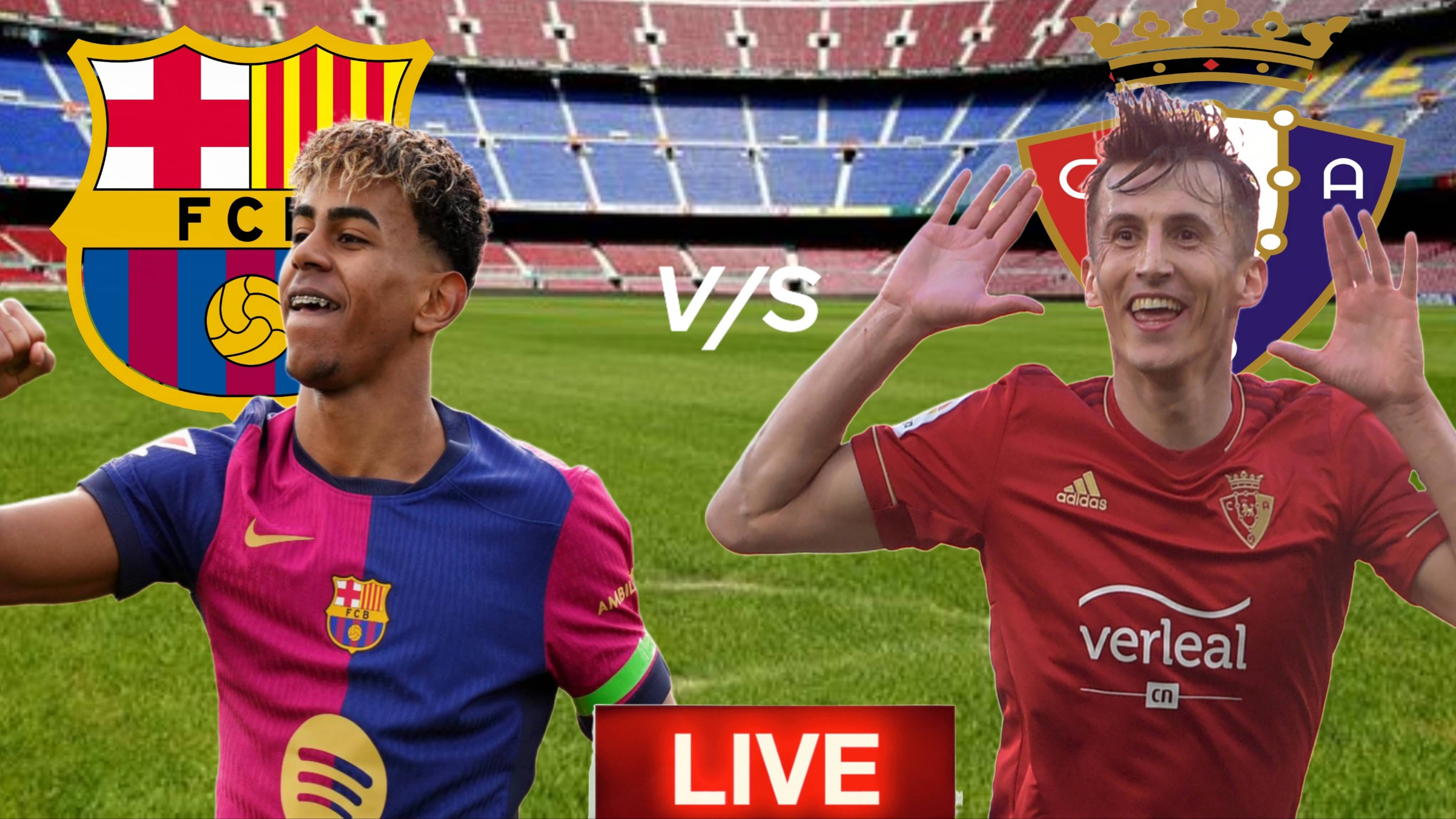 ФУТБОЛ ЧЕМПИОНАТ ИСПАНИИ. БАРСЕЛОНА - ОСАСУНА. ПРЯМАЯ ТРАНСЛЯЦИЯ