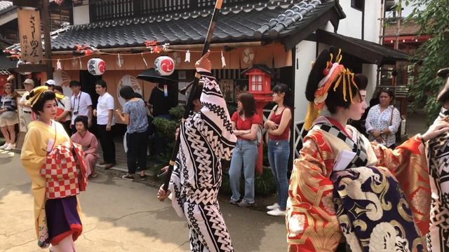 Oiran Parade at Edo Wonderland Nikko Japan July 29, 2019