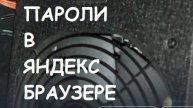 Как посмотреть пароли в Яндекс браузере?