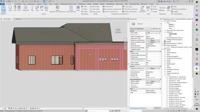 Plugin do Revit 2021/2022 - nadproża - Porotherm BIM Studio