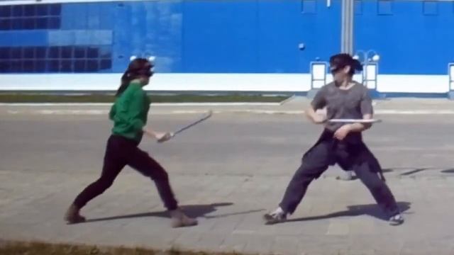Фехтование, Йошкар-Ола, мачете: блок и ответ