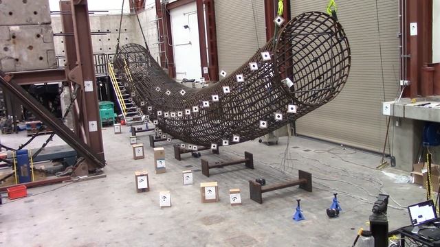 UNR Rebar Cage Full-Scale Testing - Cage 2 (Spiral, U-Bolt, No Internal Stiffening Elements), S3, V
