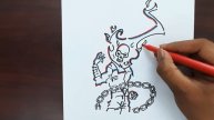 GLITCH EFFECT using CONNECTOR PENS| BUDGET ART