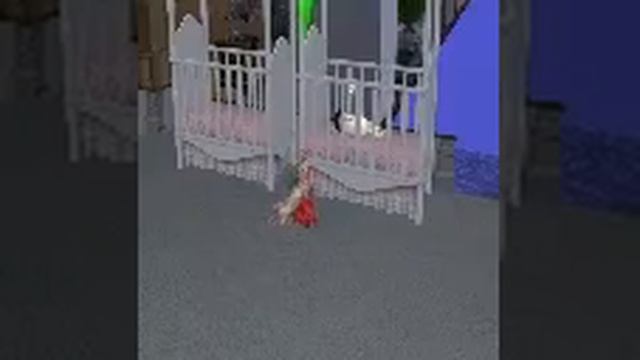 симс мучает котика