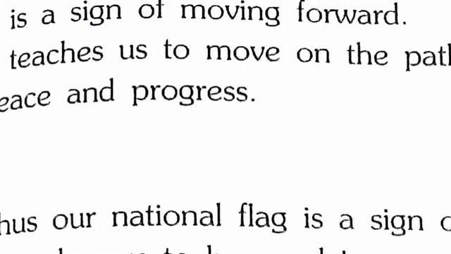 Our national flag,class-2 english chapter 10