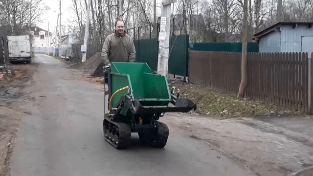 EXREX800 минидумпер. Тестовый выезд скоростной