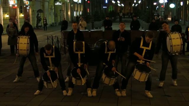 Барабанное шоу DRUM TIME 13 апреля 2013 Петербург Малая Садовая