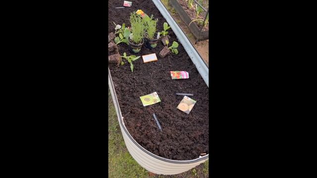 Planting In My New OLLE Galvanized Raised Bed || Unboxing & Review || Modest Vegan Chik 🖤
