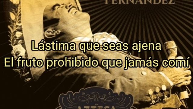 Vicente Fernández: lastima que seas ajena [(un azteca en el azteca)] karaoke {RUBIO}