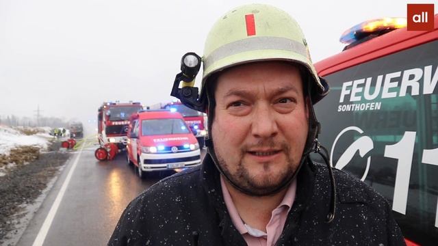 B19 bei Immenstadt: Kleinbus stand in Flammen