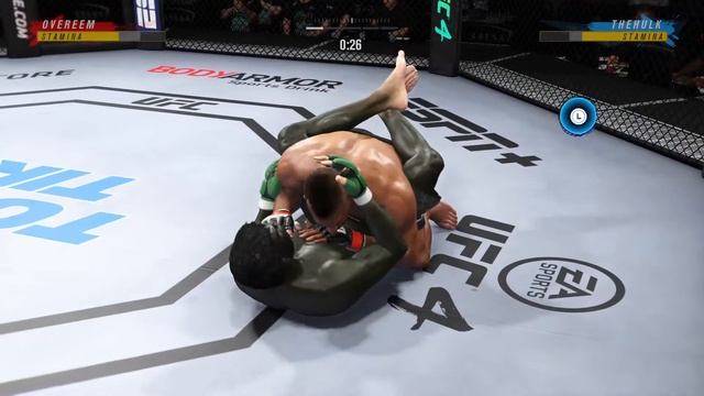 EA Sports UFC4-PS4- ALISTAIR OVEREEM vs HULK THEHULK