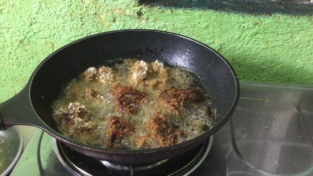 Crunchy cripsy fry chicken liver