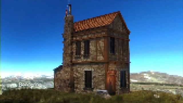 Medieval Building 360-degree View in Blender + Rendering Details