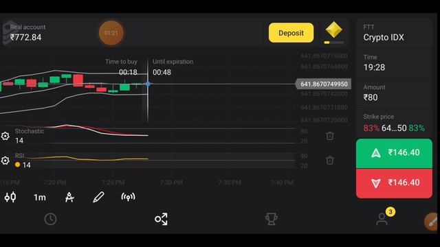 Binomo Day - 2 | Grow ₹800 Account | Candle Reading & Psychology | #binomo