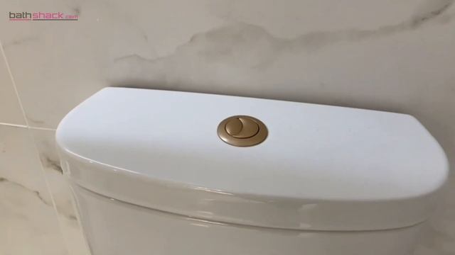 Objekt Ceramica Dual Flush Button – Matt Brass (20722)