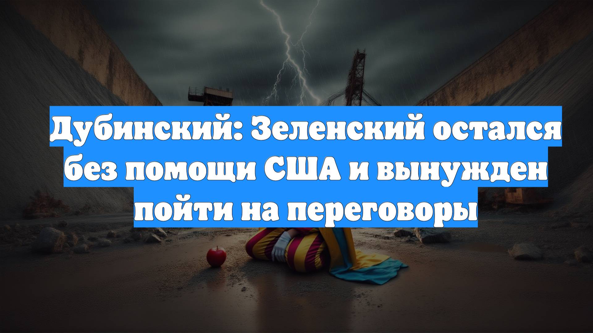 Дубинский: Зеленский остался без помощи США и вынужден пойти на переговоры