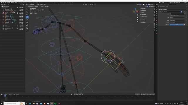 How to animate blender bones with objects without using pose mode