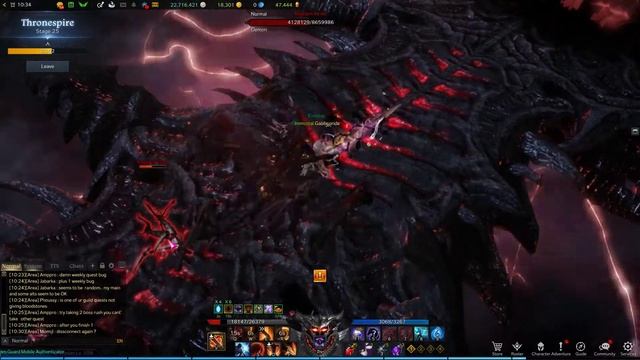 Lost Ark Thronespire Floor 25 Mayhem Berserker