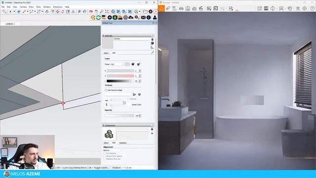 Bathroom Rendering for Interior Designers (SketchUp + Enscape)