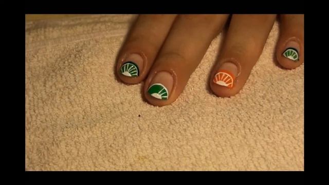 Easy citrus nail art