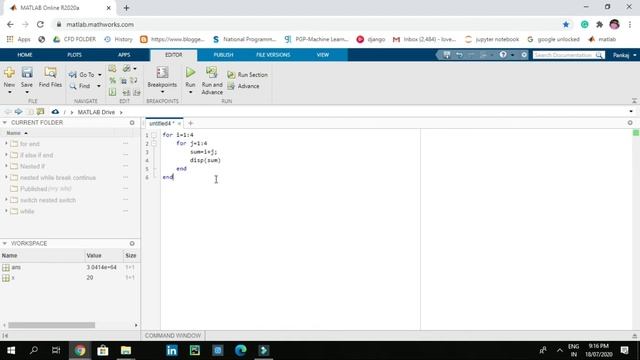 #24 MATLAB Tutorial for Beginners | Nested For Loop in MATLAB | Nested For Loop | Loops in MATLAB