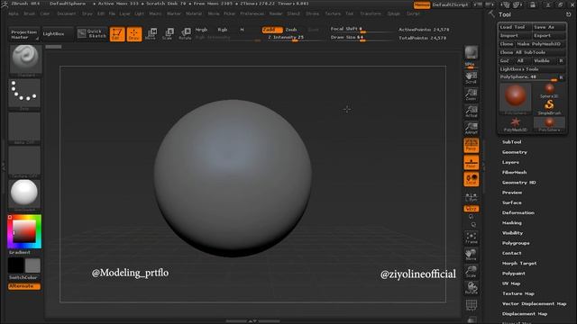 Zbrush 1- dars | ZBrush darslari