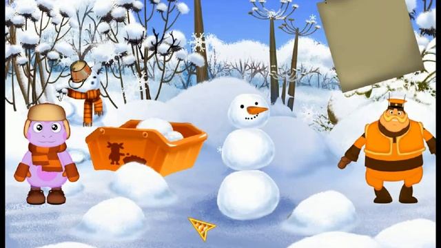 Moonzy (Luntik) new episodes 2017 cartoon game I want to know everything Episode 9 Lepim snowman.