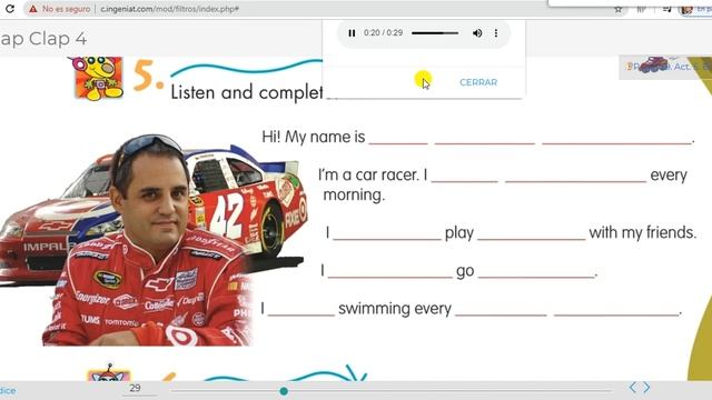 CLASE DE INGLÉS 4° April 23rd