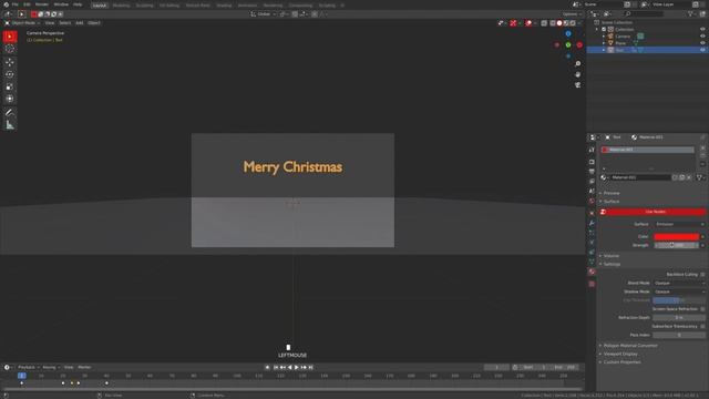 Make glowing text in Blender! (eevee)