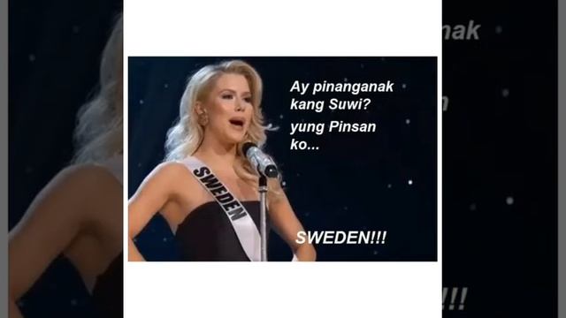 MEMES😃 MISS UNIVERSE 2016 #Pampagoodvibes basta pinoy😂