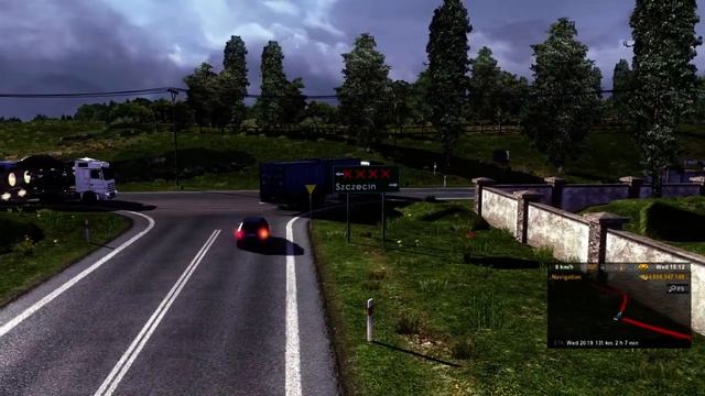 Euro Truck Simulator 2 - Scania R Highline Transporting 17 Tons of Wood Shavings