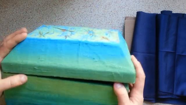 Шкатулка, ларец из картона и шпатлевки своими руками.Universal organizer, box.