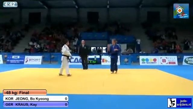 Judo 2013 European Open Oberwart: Jeong (KOR) - Kraus (GER) [-48kg] final