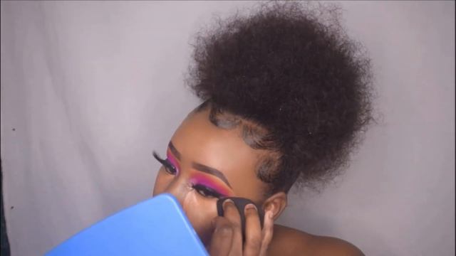 Simple Pink Eyeshadow  with a Pop of Glitter