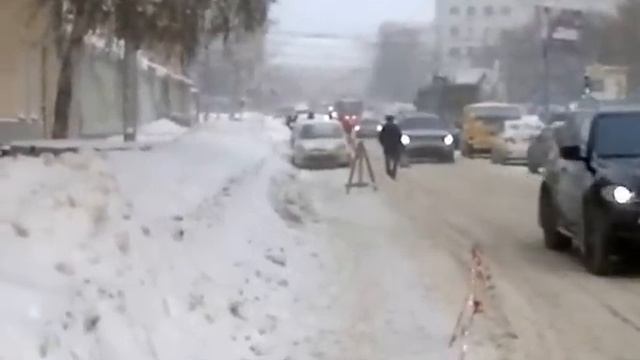 Новосибирск по локоть в снежных сугробах при мэре Локте. Снегопад 2016