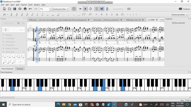 Can Can by Jacques Offenbach but it is a piano trio