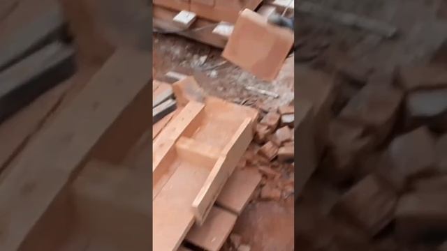 Подгонка кирпича для арочного перекрытия